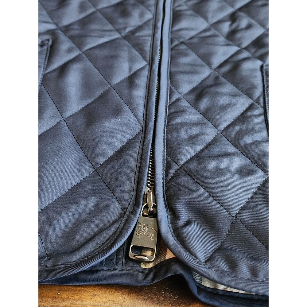Burberry Ladies Quilted Fitted Black Jacket Sz Small - Picture 11 of 16